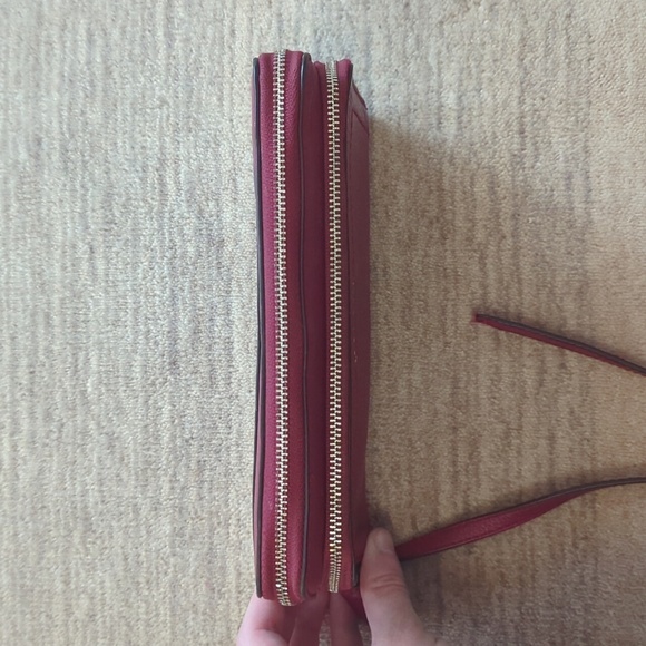 Coach Red Leather Wallet/Wristlet - Picture 10 of 11